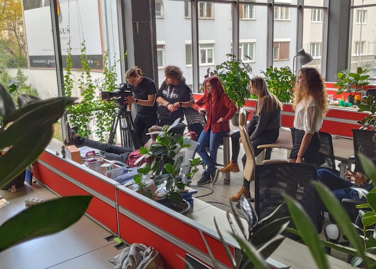 coworking bratislava making movie